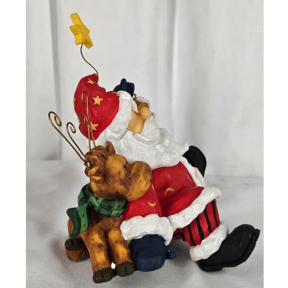 HOUSE OF LLOYD CHRISTMAS AROUND THE WORLD SANTA AND FRIENDS STOCKING HANGER - Picture 2 of 6